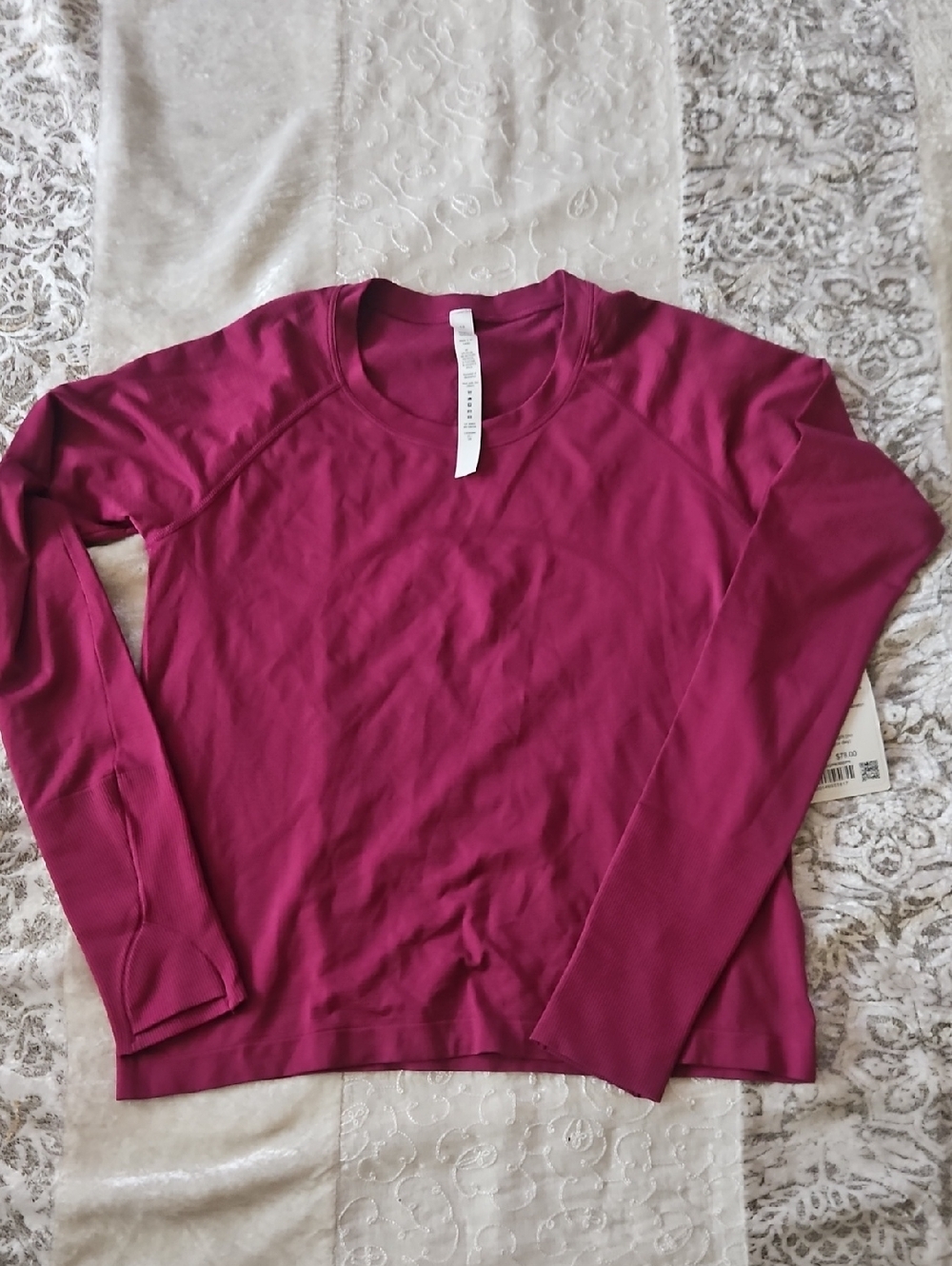 lululemon athletica Long-Sleeve Crew in Berry